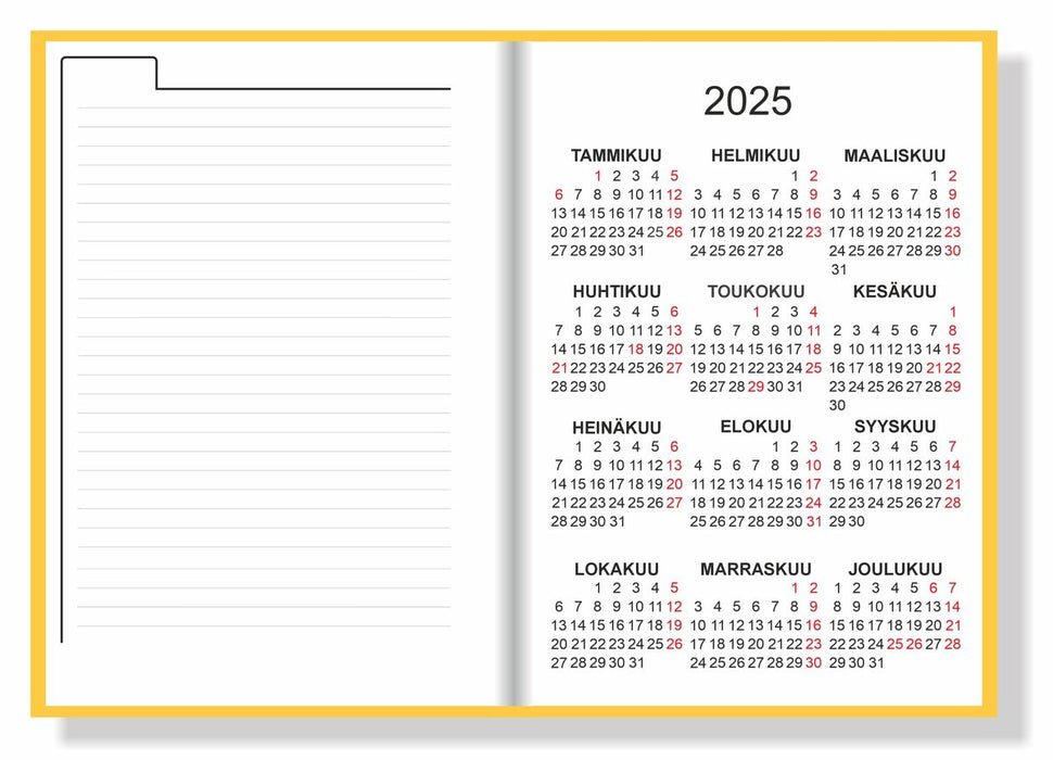 Kuu ja sää Päiväkirja 2025 - Anne Pöyhönen