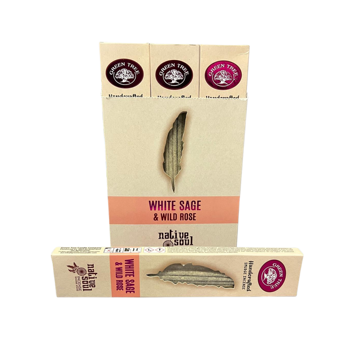 White Sage & Wild Rose suitsuketikut 15 g – Native Soul