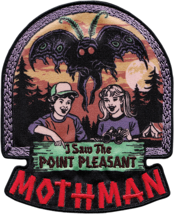Steven Rhodes: I Saw The Point Pleasant Mothman – kangasmerkki