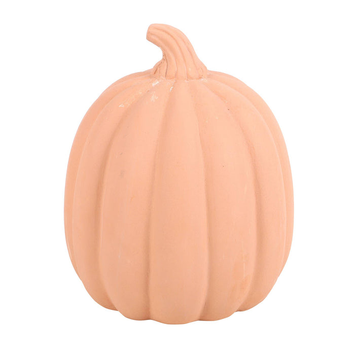 Terrakottainen Halloween-kurpitsakoriste, 15 cm