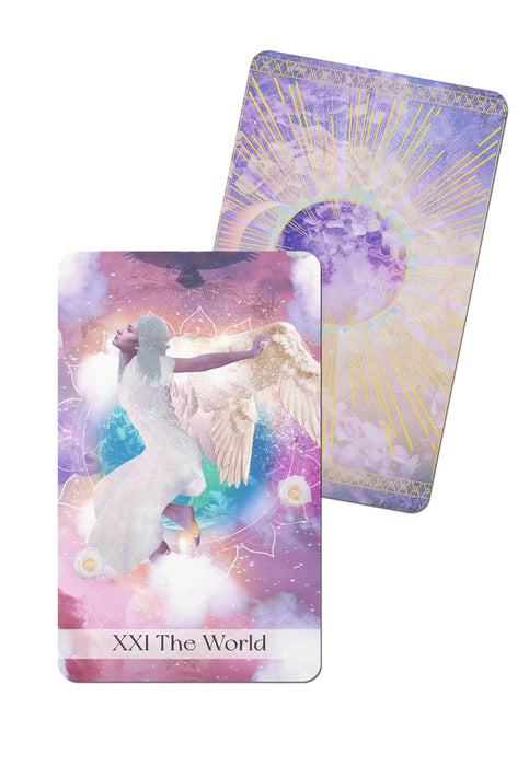 The Moon Dust Tarot: A deck and guidebook to activate ethereal lunar magic Cards – Florance Saul