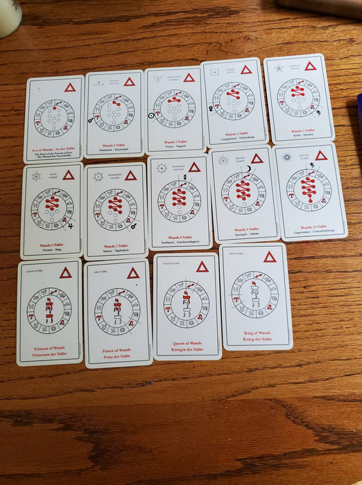 Tree of Life Tarot (Kabbalistic) / Kabbalistisches Tarot vtg 1983 – Apolonia Van Camphausen, Rufus C. & Leeuwen (Preloved/Käytetty) Saksa/German