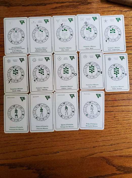 Tree of Life Tarot (Kabbalistic) / Kabbalistisches Tarot vtg 1983 – Apolonia Van Camphausen, Rufus C. & Leeuwen (Preloved/Käytetty) Saksa/German