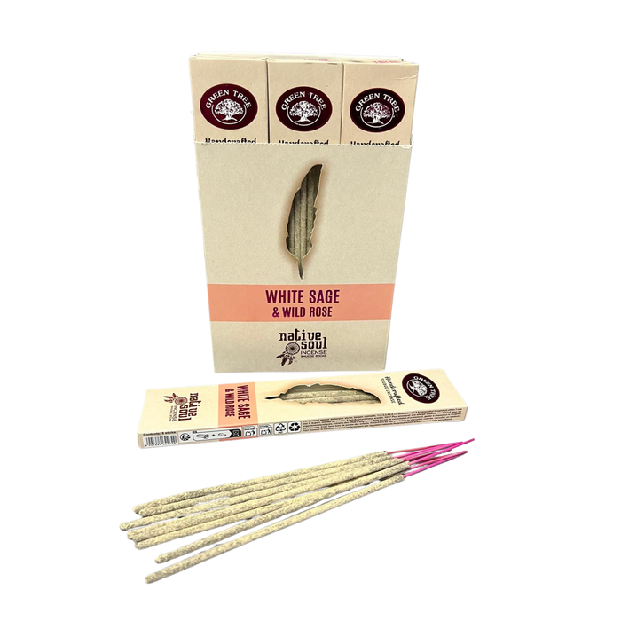 White Sage & Wild Rose suitsuketikut 15 g – Native Soul