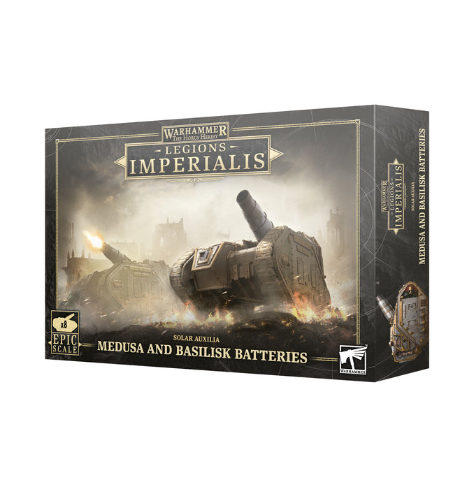 Legio Imperialis: Solar Auxilia: Medusa and Basilisk Batteries - Warhammer