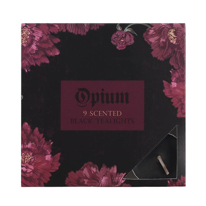 Opium musta tuikkukynttilä 9kpl