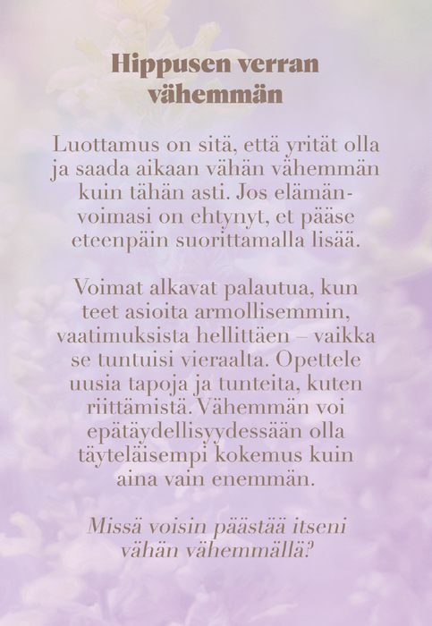 Elämä kantaa – Luottamuksen kortit - Katri Syvärinen