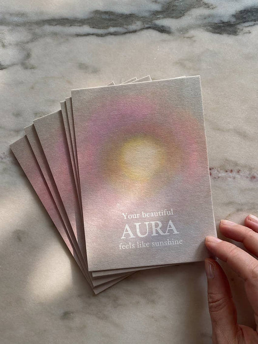 YOUR BEAUTIFUL AURA FEELS LIKE SUNSHINE - Postikortti