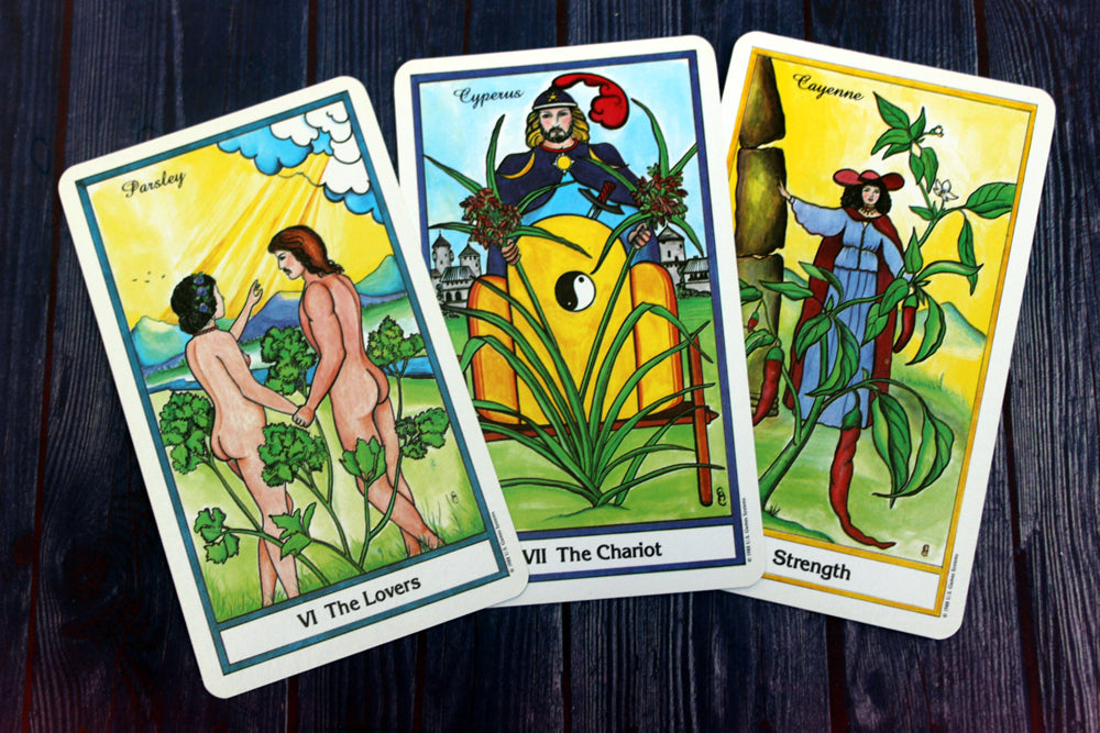The Herbal Tarot Deck vtg 1988 -  Michael Tierra, Candice Cantin (preloved, OOP)