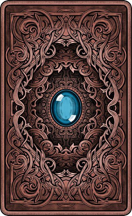 Dark Mansion Tarot deck - 4rd. Edition - Gold edges, brown reverse of cards (limited version style) - Tarotpuoti