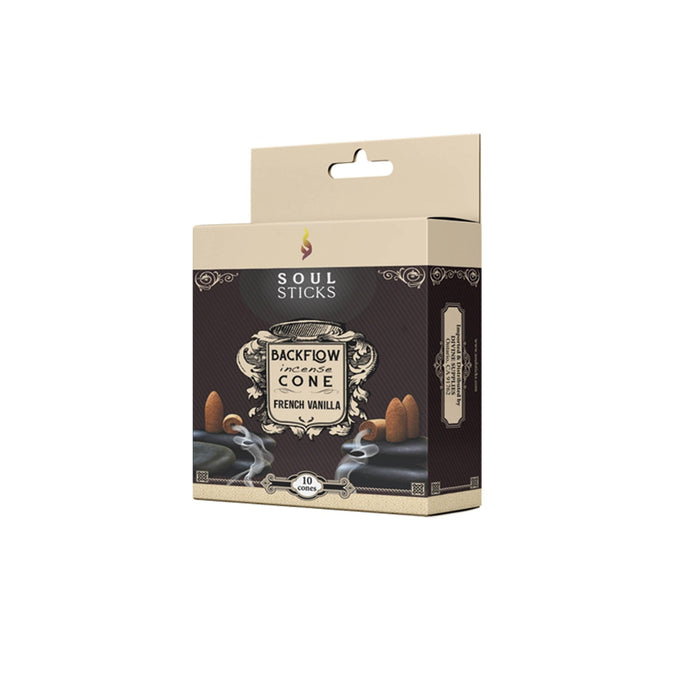 French Vanilla takaisinvirtaus suitsukartio 10kpl - Soul Sticks - Tarotpuoti