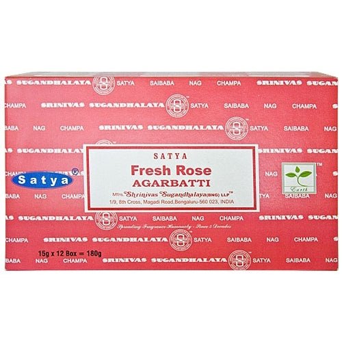 Fresh Rose suitsuketikku 15 g – Satya – tuotepakkaus