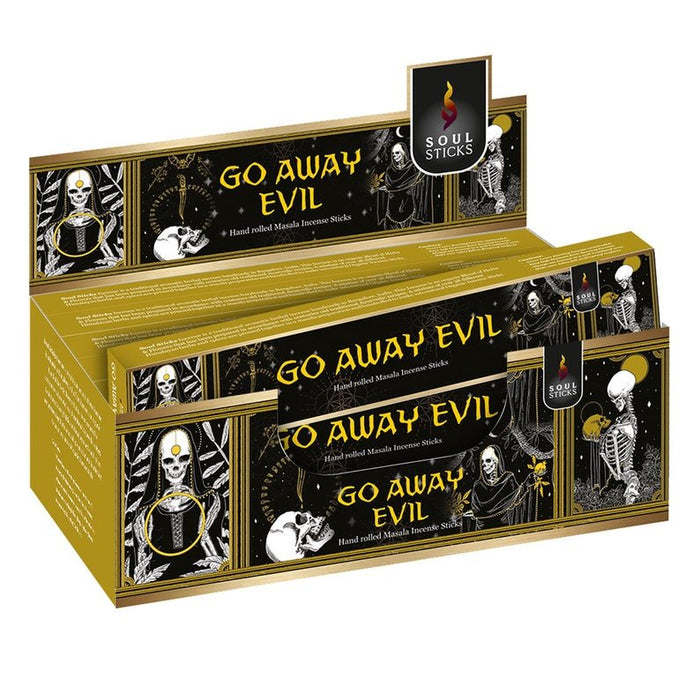 Go Away Evil masala-suitsuketikku 15 g – Soul Sticks – tuotepakkaus