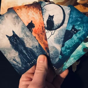 The Haunted Cat Tarot Deck - 78 Card Tarot Deck Featuring Original Surreal & Fantasy Feline Art - J Edward Neill