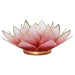 Lotus kynttilälyhty punainen/pinkki, kultainen reunus - Tarotpuoti