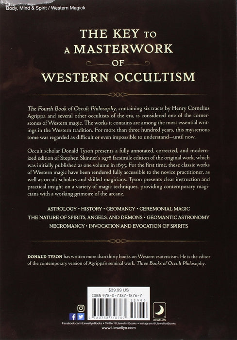 The Fourth Book of Occult Philosophy : The Companion to Three Books of Occult Philosophy - Henry Cornelius Agrippa, Donald Tyson - Tarotpuoti
